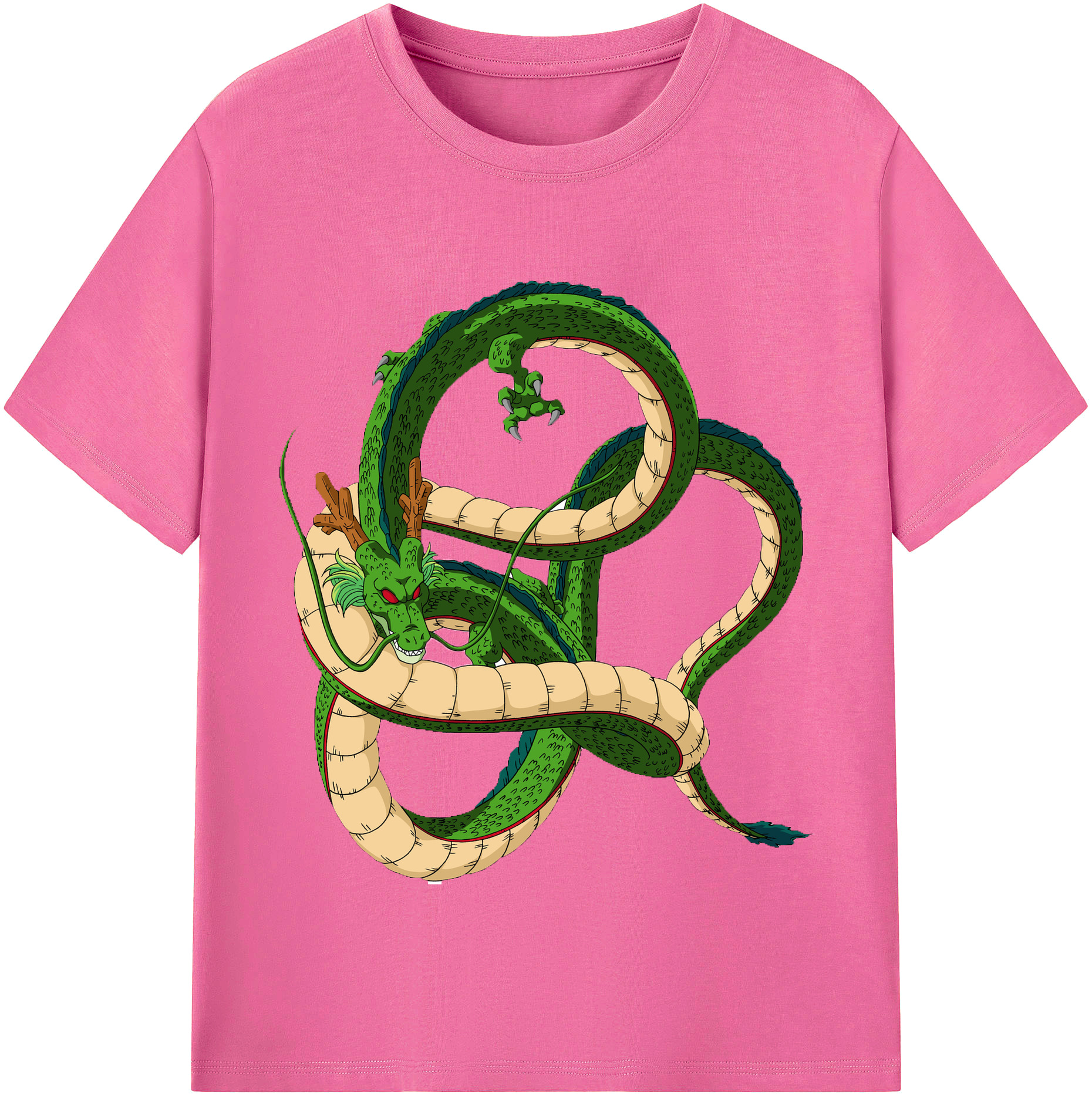 （画像用） ドラゴンボール 神龍 シェンロン DRAGON BALL Shenron レディースカジュアルプリントTシャツ（綿100％）